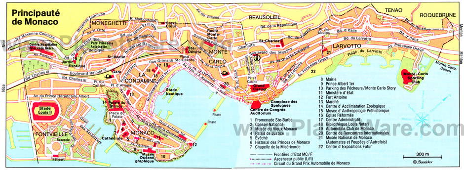 Beausoleil map